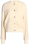 CHRISTOPHER KANE WOMAN FLORAL-PRINT SATIN-CREPE BOMBER JACKET BEIGE,US 14693524282956879