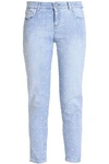 STELLA MCCARTNEY EMBROIDERED LOW-RISE SKINNY JEANS,3074457345618605912