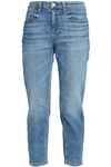 ALEXANDER WANG WOMAN CROPPED FADED MID-RISE SKINNY JEANS MID DENIM,US 7789028784485897