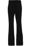 ELLERY WOMAN SATIN-CREPE FLARED PANTS BLACK,US 7789028785272921