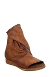 As98 Brielle Open Toe Bootie In Cognac