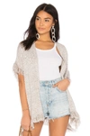 ONE GREY DAY FELIX FRINGE CARDIGAN