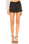 Alice And Olivia Dylan High-waisted Shorts In Black