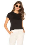Vince Essential Pima Cotton V-neck Tee In Black