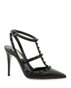 Valentino Garavani Rockstud Ankle Strap Pump With Tonal Studs 100 Mm Woman Black 41.5 In Nero