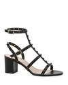 VALENTINO GARAVANI ROCKSTUD SMOOTH CALF CITY SANDALS,PROD208060107