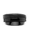 Ruslan Baginskiy Patent Leather-trim Baker Boy Hat In Black
