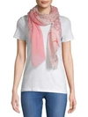 VINCE CAMUTO Torn Floral and Textile Scarf,0400097516947