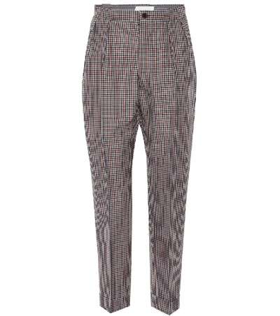 Maison Margiela Wool-blend Cropped Trousers In Brown