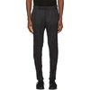 ISSEY MIYAKE Black Ruched Trousers,ME86FF166