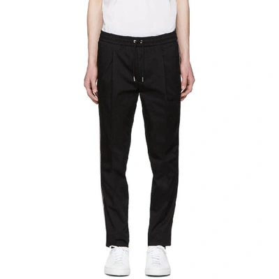 Moncler Side Striped Track Trousers - Black In 999 Black