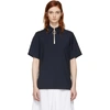 HARMONY HARMONY NAVY THELMA ZIP POLO,AWO033-FTP005