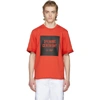 OPENING CEREMONY Red Limited Edition Torch Logo Sweat T-Shirt,S18TEK22081