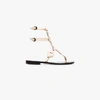 ÁLVARO GONZÁLEZ ÁLVARO OFF WHITE ANDORRA FLAT LEATHER SANDALS,ANDORRACALF12581579