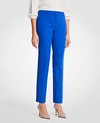 Ann Taylor The Petite Ankle Pant In Dense Twill - Curvy Fit In True Cobalt