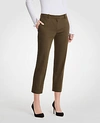 ANN TAYLOR THE PETITE ANKLE PANT IN COTTON SATEEN - CURVY FIT,461627