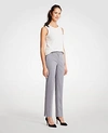 Ann Taylor The Petite Ankle Pant In Cotton Sateen - Curvy Fit In Dove Gray