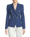Balmain Classic Double-breasted Blazer In Navy