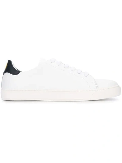 Anya Hindmarch 'wink' Embossed Leather Sneakers In White
