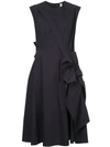 dressing gownRTS WOOD ASYMMETRIC TWIST DRESS,SS181512745700