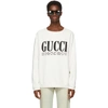 Gucci World Cities Print Cotton Sweatshirt In White