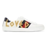 GUCCI GUCCI WHITE LOVED NEW ACE SNEAKERS,497090 DOPE0