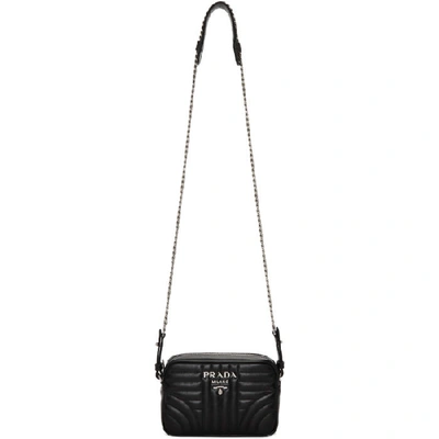 Prada Black Small Quilted Camera Chain Bag