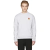 AMI ALEXANDRE MATTIUSSI AMI ALEXANDRE MATTIUSSI GREY SMILEY EDITION SWEATSHIRT,SMIJ009.730.055