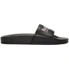 BALENCIAGA BALENCIAGA BLACK CAMPAIGN POOL SLIDES,500578 WAM00