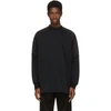 VERSACE BLACK OVERSIZE QUILTED SHOULDERS SWEATSHIRT,A79141 A222536