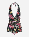 DOLCE & GABBANA PRINTED ONE-PIECE SWIMSUIT,O9A06JFSGL3HNM62