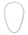 BELPEARL 8.5MM AKOYA PEARL NECKLACE IN 18K WHITE GOLD, 18"L,PROD199120296