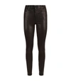 J BRAND MARIA HIGH RISE LEATHER TROUSERS,14805104
