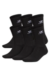 ADIDAS ORIGINALS TREFOIL 6-PACK CREW SOCKS,CI8723