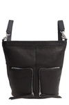ALLSAINTS FETCH SMALL LEATHER BACKPACK - BLACK,WB156N