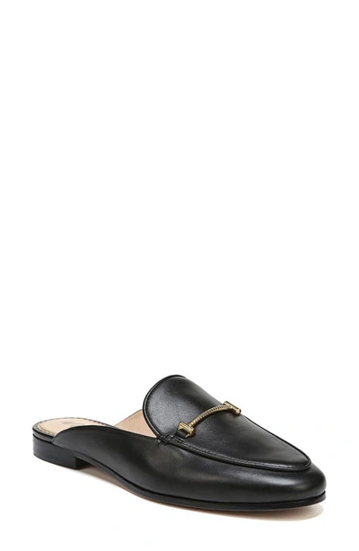 Sam Edelman Linnie Embellished Leather Slippers In Black