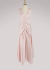 PETER PILOTTO RUCHED SATIN DRESS,DR42 SS18 BLUSH
