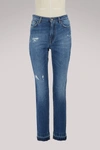 DOLCE & GABBANA HEART SKINNY JEANS,FTAQ1Z/G8V71/S9001