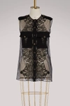 Givenchy Sleeveless Lace Blouse In Black