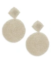 KENNETH JAY LANE LARGE BEADED CIRCLE EARRINGS,0400097399483