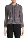 REBECCA TAYLOR Confetti Tweed Jacket,0400097390764