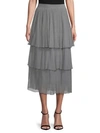 ZERO DEGREES CELSIUS Mesh Layered Skirt,0400097447316