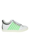 DSQUARED2 SNEAKERS RUNNER 251 IN WHITE LEATHER,10558786