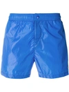 MONCLER tri-stripe trim swim shorts,00732005332612855736