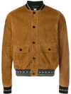 SAINT LAURENT leather bomber jacket,498386YC2LW12547609