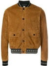 SAINT LAURENT LEATHER BOMBER JACKET,498386YC2LW12547609