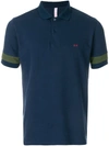 SUN 68 stripe sleeve polo shirt,1813112849077