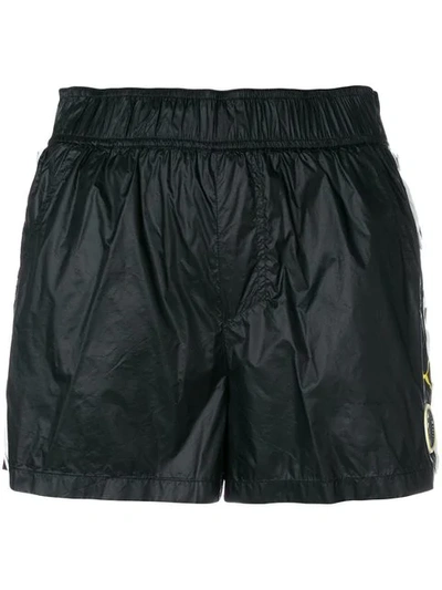 Fenty X Puma Logo Tearaway Mini Shorts In Black