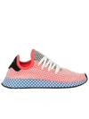 Adidas Originals Sneakers Adidas Deerupt Runner Sneakers In Knit And Mesh Stretch Net Effect In Orange