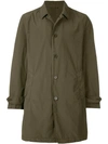 Aspesi Regular Fit Parka Coat In Green